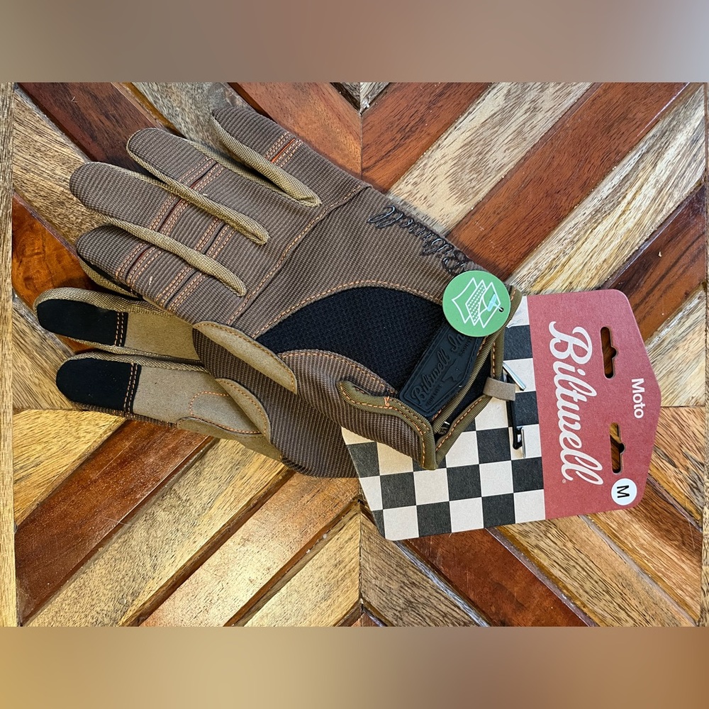 New with tags M Biltwell motorcycle gloves